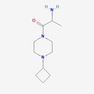 molecular formula C11H21N3O B1478237 2-Amino-1-(4-cyclobutylpiperazin-1-yl)propan-1-one CAS No. 1837283-61-0