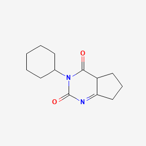 molecular formula C13H18N2O2 B14782378 3-Cyclohexyl-4a,5,6,7-tetrahydro-2H-cyclopenta[d]pyrimidine-2,4(3H)-dione 