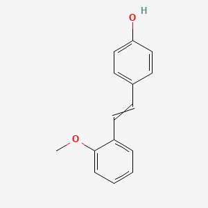 molecular formula C15H14O2 B14782391 4-[(1E)-2-(2-methoxyphenyl)ethenyl]phenol 