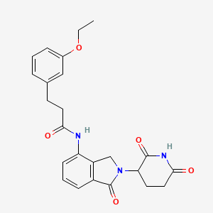 N-[2-(2,6-dioxopiperidin-3-yl)-1-oxo-3H-isoindol-4-yl]-3-(3-ethoxyphenyl)propanamide