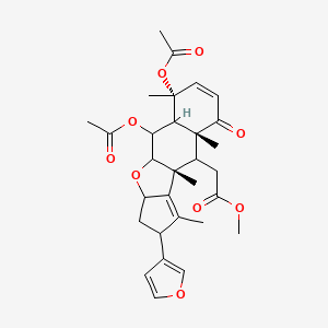 methyl 2-[(4R,8R,10R)-2,4-diacetyloxy-13-(furan-3-yl)-4,8,10,12-tetramethyl-7-oxo-16-oxatetracyclo[8.6.0.03,8.011,15]hexadeca-5,11-dien-9-yl]acetate