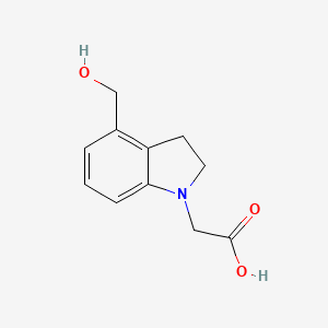 molecular formula C11H13NO3 B1478245 2-(4-(Hydroxymethyl)indolin-1-yl)acetic acid CAS No. 2092512-53-1