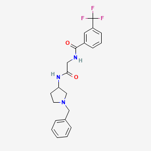 N-[2-[(1-benzylpyrrolidin-3-yl)amino]-2-oxoethyl]-3-(trifluoromethyl)benzamide