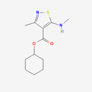 Cyclohexyl 3-methyl-5-(methylamino)isothiazole-4-carboxylate