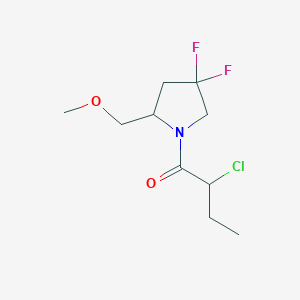 molecular formula C10H16ClF2NO2 B1478253 2-氯-1-(4,4-二氟-2-(甲氧基甲基)吡咯烷-1-基)丁酮 CAS No. 2097957-27-0