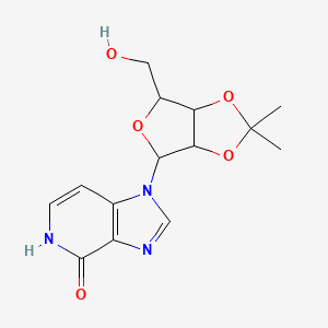 1-[6-(hydroxymethyl)-2,2-dimethyl-3a,4,6,6a-tetrahydrofuro[3,4-d][1,3]dioxol-4-yl]-5H-imidazo[4,5-c]pyridin-4-one