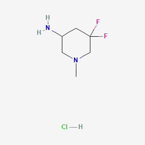 5,5-Difluoro-1-methyl-piperidin-3-amine diHCl