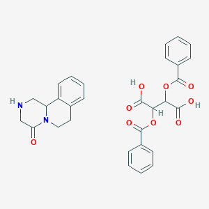 1,2,3,6,7,11b-Hexahydropyrazino[2,1-a]isoquinolin-4-one;2,3-dibenzoyloxybutanedioic acid