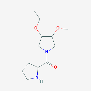 molecular formula C12H22N2O3 B1478258 3-乙氧基-4-甲氧基-1-脯基吡咯烷 CAS No. 2097947-79-8