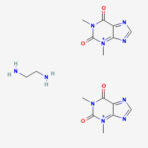 1,3-Dimethylpurin-3-ium-2,6-dione;ethane-1,2-diamine