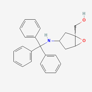 [(1S)-3-(tritylamino)-6-oxabicyclo[3.1.0]hexan-1-yl]methanol