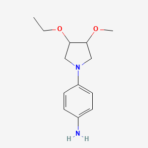 4-(3-Ethoxy-4-methoxypyrrolidin-1-yl)aniline