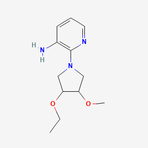 molecular formula C12H19N3O2 B1478270 2-(3-Ethoxy-4-methoxypyrrolidin-1-yl)pyridin-3-amine CAS No. 2098001-74-0