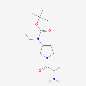 tert-Butyl ((S)-1-((S)-2-aminopropanoyl)pyrrolidin-3-yl)(ethyl)carbamate