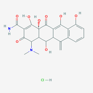 4-(Dimethylamino)-1,5,10,11,12a-pentahydroxy-6-methylidene-3,12-dioxo-4,4a,5,5a-tetrahydrotetracene-2-carboxamide,hydrochloride