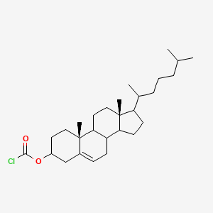 [(10R,13R)-10,13-dimethyl-17-(6-methylheptan-2-yl)-2,3,4,7,8,9,11,12,14,15,16,17-dodecahydro-1H-cyclopenta[a]phenanthren-3-yl] carbonochloridate