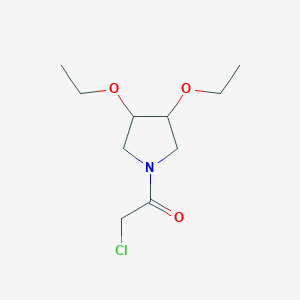 molecular formula C10H18ClNO3 B1478282 2-Chloro-1-(3,4-diethoxypyrrolidin-1-yl)ethan-1-one CAS No. 2097956-62-0