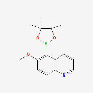 6-Methoxy-5-(4,4,5,5-tetramethyl-1,3,2-dioxaborolan-2-yl)quinoline