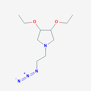 1-(2-Azidoethyl)-3,4-diethoxypyrrolidine