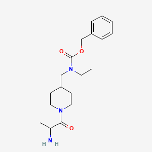 benzyl N-[[1-(2-aminopropanoyl)piperidin-4-yl]methyl]-N-ethylcarbamate