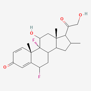 (9R,10S,13S)-6,9-difluoro-11-hydroxy-17-(2-hydroxyacetyl)-10,13,16-trimethyl-7,8,11,12,14,15,16,17-octahydro-6H-cyclopenta[a]phenanthren-3-one