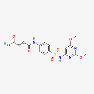 4-[4-[(2,6-Dimethoxypyrimidin-4-yl)sulfamoyl]anilino]-4-oxobut-2-enoic acid