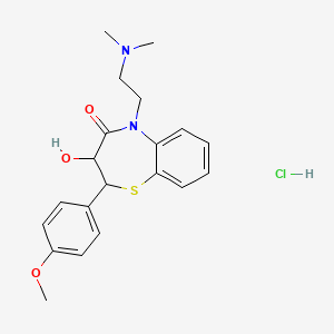 (2S,3S)-5-[2-(Dimethylamino)ethyl]-3-hydroxy-2-(4-methoxyphenyl)-2,3-dihydro-1,5-benzothiazepin-4-one hydrochloride