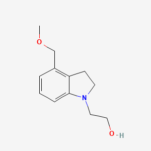 molecular formula C12H17NO2 B1478300 2-(4-(Methoxymethyl)indolin-1-yl)ethan-1-ol CAS No. 2098133-33-4