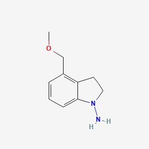 4-(Methoxymethyl)indolin-1-amine