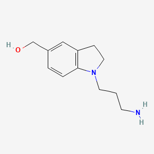 molecular formula C12H18N2O B1478303 (1-(3-Aminopropyl)indolin-5-yl)methanol CAS No. 2097957-88-3