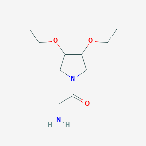 molecular formula C10H20N2O3 B1478305 2-氨基-1-(3,4-二乙氧基吡咯烷-1-基)乙酮 CAS No. 2098044-64-3