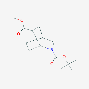 Methyl-2-t-butyloxycarbonyl-2-azabicyclo[2.2.2]octane-6-carboxylate