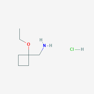 molecular formula C7H16ClNO B1478307 (1-Ethoxycyclobutyl)methanamine hydrochloride CAS No. 1881331-31-2