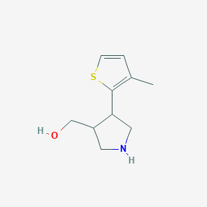 (4-(3-Methylthiophen-2-yl)pyrrolidin-3-yl)methanol