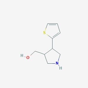 (4-(Thiophen-2-yl)pyrrolidin-3-yl)methanol