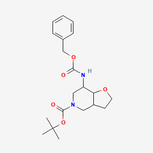 tert-butyl 7-(phenylmethoxycarbonylamino)-3,3a,4,6,7,7a-hexahydro-2H-furo[3,2-c]pyridine-5-carboxylate