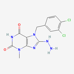 7-(3,4-Dichlorobenzyl)-8-hydrazinyl-3-methyl-1H-purine-2,6(3H,7H)-dione