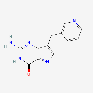 2-Amino-7-(pyridin-3-ylmethyl)-3,7a-dihydropyrrolo[3,2-d]pyrimidin-4-one