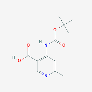 4-Tert-butoxycarbonylamino-6-methyl-nicotinic acid