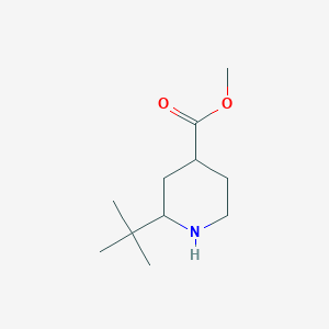 molecular formula C11H21NO2 B14783226 Methyl 2-tert-butylpiperidine-4-carboxylate 