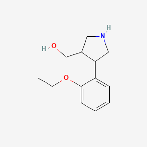 molecular formula C13H19NO2 B1478337 (4-(2-Ethoxyphenyl)pyrrolidin-3-yl)methanol CAS No. 2098096-38-7