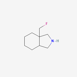 molecular formula C9H16FN B1478340 3a-(fluoromethyl)octahydro-1H-isoindole CAS No. 2098096-53-6