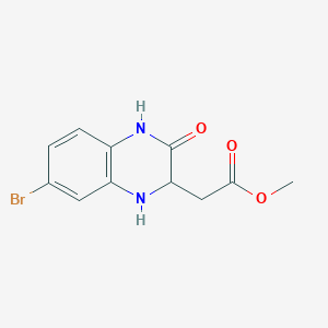 Methyl 2-[(2S)-7-bromo-3-oxo-1,2,3,4-tetrahydroquinoxalin-2-yl]acetate