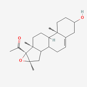 (8xi,9xi,14xi,16alpha)-3-Hydroxy-16-methyl-16,17-epoxypregn-5-en-20-one