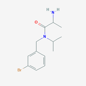 2-amino-N-[(3-bromophenyl)methyl]-N-propan-2-ylpropanamide