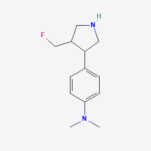 molecular formula C13H19FN2 B1478354 4-(4-(fluoromethyl)pyrrolidin-3-yl)-N,N-dimethylaniline CAS No. 2097975-62-5