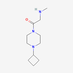 molecular formula C11H21N3O B1478366 1-(4-环丁基哌嗪-1-基)-2-(甲基氨基)乙酮 CAS No. 1829399-23-6