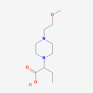molecular formula C11H22N2O3 B1478368 2-(4-(2-Methoxyethyl)piperazin-1-yl)butanoic acid CAS No. 1829026-82-5