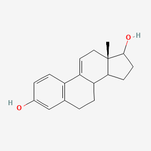 molecular formula C18H22O2 B14783730 (13S)-13-methyl-6,7,8,12,14,15,16,17-octahydrocyclopenta[a]phenanthrene-3,17-diol 