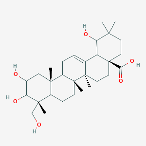 (4aR,6aS,6bR,9R,12aR)-1,10,11-trihydroxy-9-(hydroxymethyl)-2,2,6a,6b,9,12a-hexamethyl-1,3,4,5,6,6a,7,8,8a,10,11,12,13,14b-tetradecahydropicene-4a-carboxylic acid